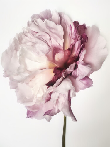 Digitale Kunst getiteld "Watercolour Flower 4" door Bilge Paksoylu, Origineel Kunstwerk, AI gegenereerde afbeelding