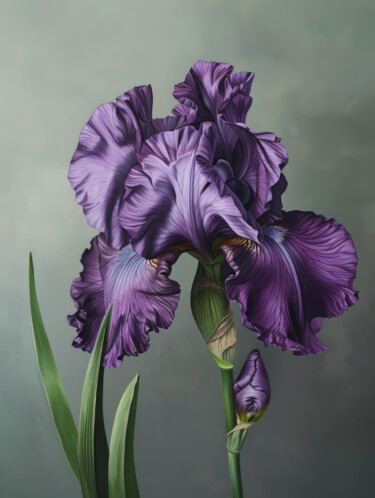 Digitale Kunst mit dem Titel "Iris 2" von Bilge Paksoylu, Original-Kunstwerk, KI-generiertes Bild