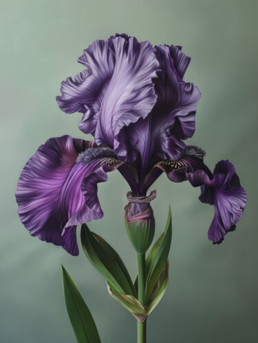 Arts numériques intitulée "Iris 3" par Bilge Paksoylu, Œuvre d'art originale, Image générée par l'IA