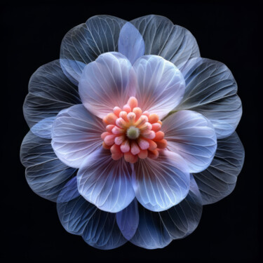 "Single Flower on Bl…" başlıklı Dijital Sanat Bilge Paksoylu tarafından, Orijinal sanat, AI tarafından oluşturulan görüntü