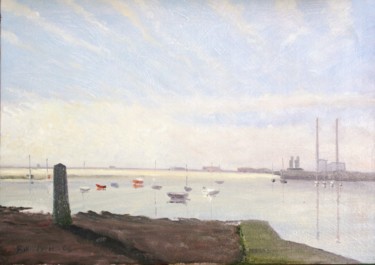 "Dublin Bay Clontarf" başlıklı Tablo Bill O'Brien tarafından, Orijinal sanat, Petrol