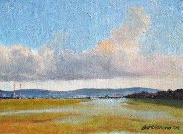 Painting titled "Dublin Bay Bull Isl…" by Bill O'Brien, Original Artwork, Oil