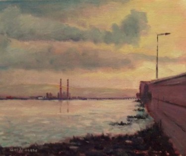 "Dollymount Winter E…" başlıklı Tablo Bill O'Brien tarafından, Orijinal sanat, Petrol