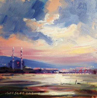 Painting titled "Bull Island Dublin" by Bill O'Brien, Original Artwork, Oil