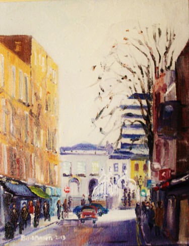 Painting titled "Liffey St. Dublin.…" by Bill O'Brien, Original Artwork, Oil