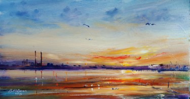 Painting titled "North Bull Island S…" by Bill O'Brien, Original Artwork, Oil