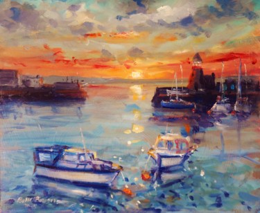 "Howth Harbour, Mids…" başlıklı Tablo Bill O'Brien tarafından, Orijinal sanat, Petrol