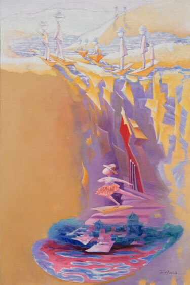 Картина под названием "DUNHUANG - DREAM OF…" - Bin Xu, Подлинное произведение искусства, Масло Установлен на Деревянная рама…