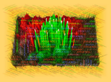 Grafika cyfrowa / sztuka generowana cyfrowo zatytułowany „LES VOEUX DU SAPIN…” autorstwa Blaise Lavenex, Oryginalna praca