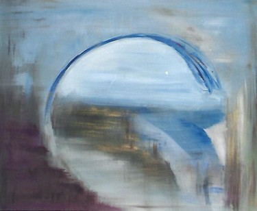 "Paysage abstrait" başlıklı Tablo Sylvie Guinand (Blanche G.) tarafından, Orijinal sanat, Akrilik