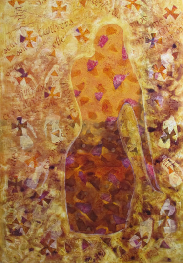 Картина под названием "Silhouette 7" - Sylvie Guinand (Blanche G.), Подлинное произведение искусства