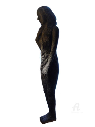 Sculptuur getiteld "Les cheveux" door Blandine A, Origineel Kunstwerk, Karton