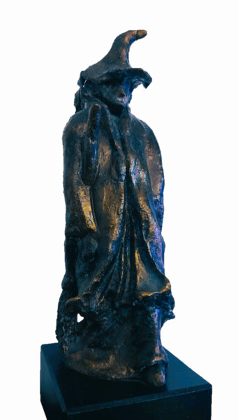 Skulptur mit dem Titel "Witch" von Blanka Božič, Original-Kunstwerk, Ton