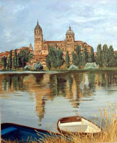 Painting titled "SALAMANCA" by Blázquez, Original Artwork, Oil