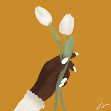 Arte digital titulada "Tulip Kind of Day" por Blessed Prints, Obra de arte original, Pintura Digital