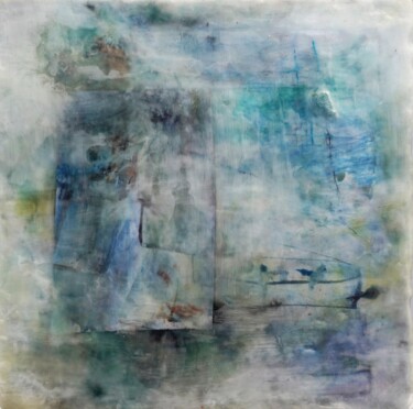 Painting titled "Gestapelt" by Lisa Blome, Original Artwork, Encaustic