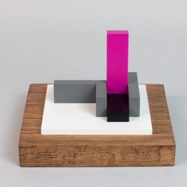 Sculptuur getiteld "Archi-Mini 2B" door Johannes Blonk, Origineel Kunstwerk, Acryl