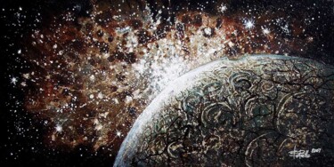Arts numériques intitulée "Brown Nebula" par Bob Bello, Œuvre d'art originale, Huile
