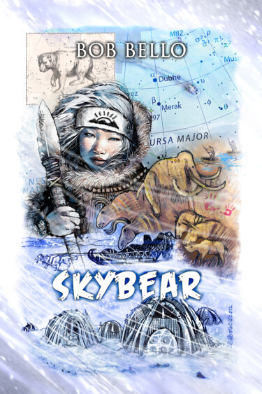 Arte digital titulada "Skybear" por Bob Bello, Obra de arte original, Pintura Digital