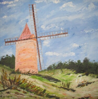 Peinture intitulée "Moulin Alphonse Dau…" par Roberto Urbano, Œuvre d'art originale, Huile