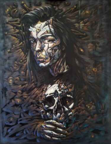 Malarstwo zatytułowany „Even in the darkest…” autorstwa Bogdan Dide, Oryginalna praca, Olej