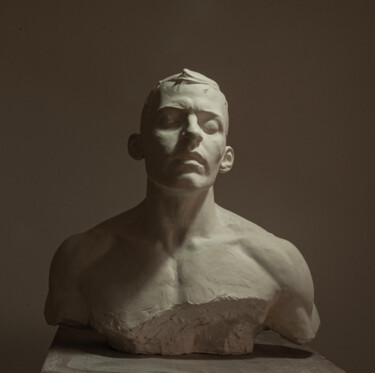 Sculpture titled "Lost" by Bogdan Tolbariu, Original Artwork, Resin