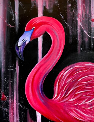 绘画 标题为“Фламинго” 由Богдана Ищенко, 原创艺术品, 丙烯