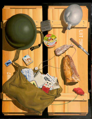 Peinture intitulée "Dejeuner sur l'herbe" par Dominique Bois, Œuvre d'art originale