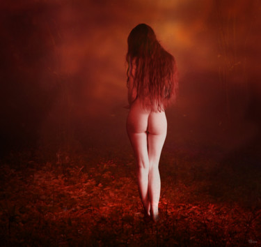 Photographie intitulée "NAKED RED" par Bojan Jevtic, Œuvre d'art originale, Photographie numérique