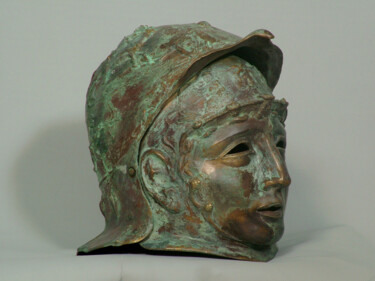 Escultura titulada "Roman helmet" por Boris Sarikov, Obra de arte original, Fundición