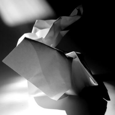 Photographie intitulée "Papier en lumière" par Boris Barbey, Œuvre d'art originale, Photographie numérique