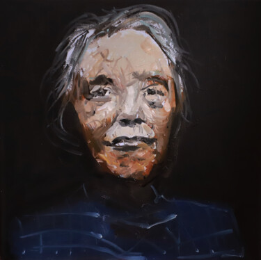 绘画 标题为“portrait d'asie” 由Boris Garanger, 原创艺术品, 油 安装在木质担架架上