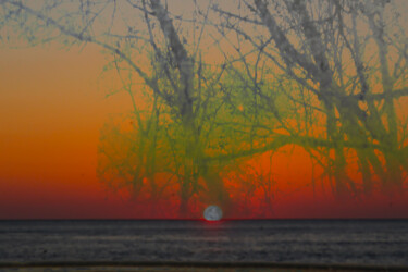 Photography titled "Sunset. I/IV" by Borrel, Original Artwork, Digital Photography Mounted on Plexiglass