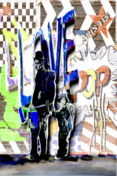 Digitale Kunst getiteld "LOVEPOP-bossarts115" door Boss Arts115, Origineel Kunstwerk, Digitale collage