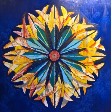 Peinture intitulée "Rose Window" par Bossquito, Œuvre d'art originale, Huile