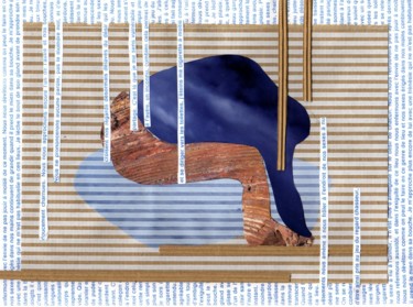 Collages getiteld "Une vespasienne à B…" door Boyfred, Origineel Kunstwerk, Collages
