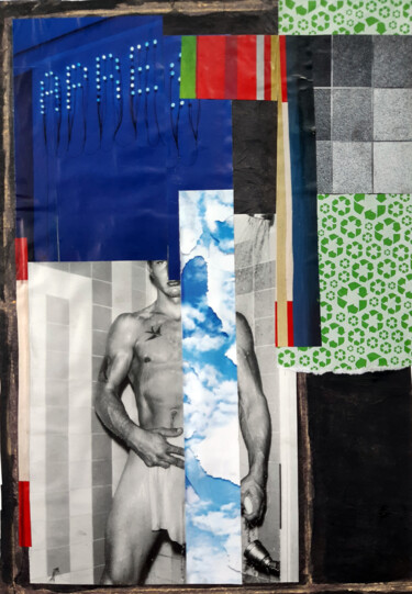 Collages intitulée "Journal 2023 - Prin…" par Boyfred, Œuvre d'art originale, Collages