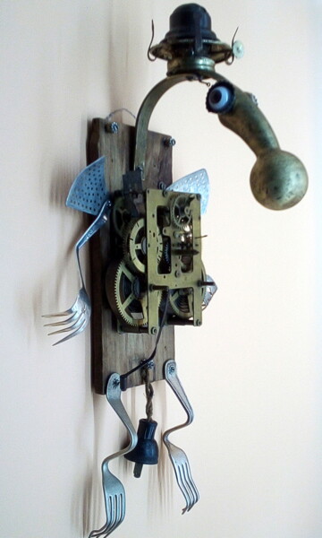 Γλυπτική με τίτλο "off work*not power*…" από Branimir Misic, Αυθεντικά έργα τέχνης, Μέταλλα