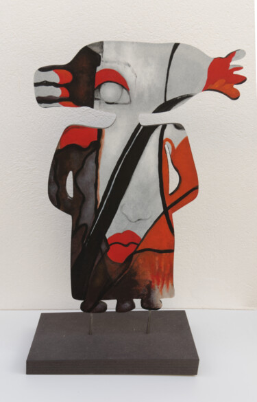 Sculpture intitulée "Ohne Titel 4" par Branka Moser, Œuvre d'art originale, Bois
