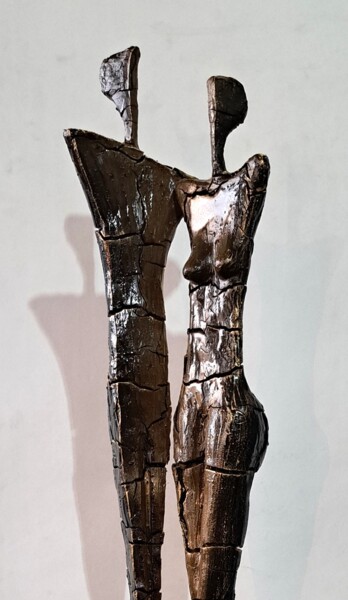 Escultura titulada "Man and Woman  Amar…" por Brano Brody, Obra de arte original, Metales