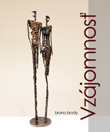 Sculpture titled "Couple  Man and Wom…" by Brano Brody, Original Artwork, Metals