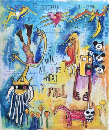 Pintura titulada "Falling down" por Brazo, Obra de arte original, Acrílico