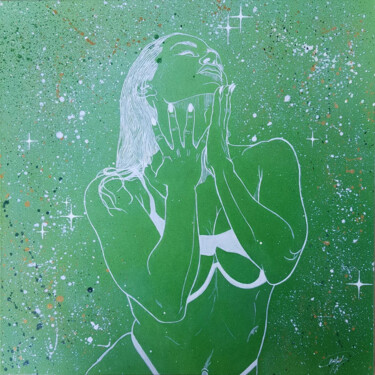 Pintura titulada "Constellation" por Bretzel, Obra de arte original, Pintura al aerosol Montado en Bastidor de camilla de ma…