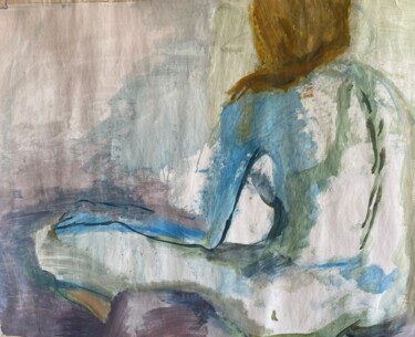 Картина под названием "Rückenakt" - Brigitte Böhme, Подлинное произведение искусства, Акрил