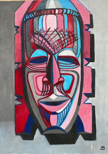 绘画 标题为“Maske” 由Brigitte Böhme, 原创艺术品, 丙烯