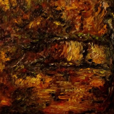 Картина под названием "L'automne, couleurs…" - Brigitte Botsen (Britt), Подлинное произведение искусства, Масло Установлен н…