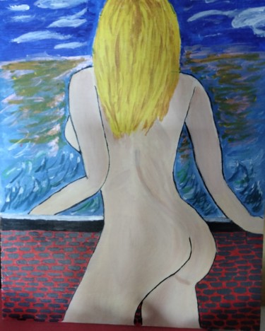 Pittura intitolato "Contemplation" da Brigitte Candy, Opera d'arte originale, Acrilico