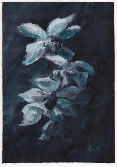 "Orchidées" başlıklı Tablo Brigitte Dumont tarafından, Orijinal sanat, Akrilik Diğer sert panel üzerine monte edilmiş