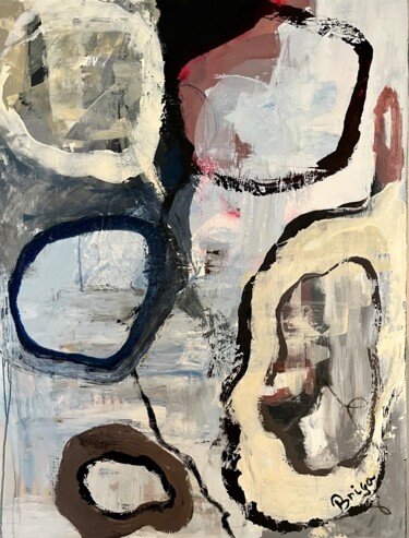 Peinture intitulée "Distorsion" par Brigitte Gagné, Œuvre d'art originale, Acrylique