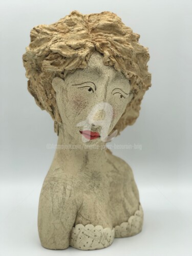 Sculptuur getiteld "Tite Georgette" door Brigitte Joyez Beaurain (BRIG), Origineel Kunstwerk, Terra cotta